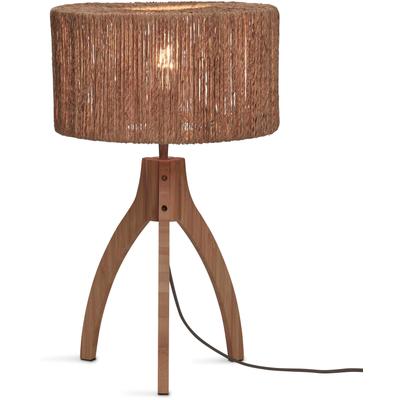 GOOD & MOJO Tischleuchte "IGUAZU", braun, 1, Ø 30cm H: 41cm, 1 Stk., Leuchten, Tischleuchte