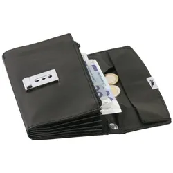 Contacto Kellnergeldtasche aus Lederimitat aus weichem dünnen Material, hat dadurch schlankes  Design und geringes Eigenvolumen, jeweils 5