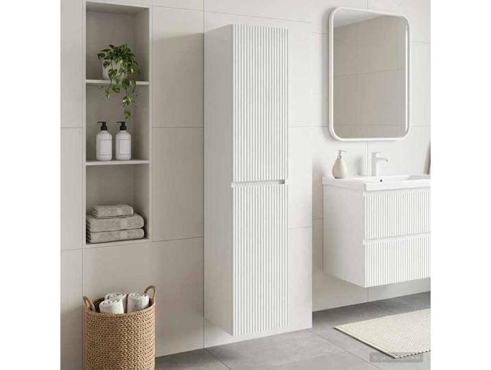 Cabinet de Salle de Bain Mural Blanc brillant 890516