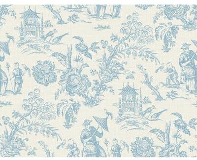 Seabrook Designs Colette Chinoiserie Nonwoven Unpasted Wallpaper