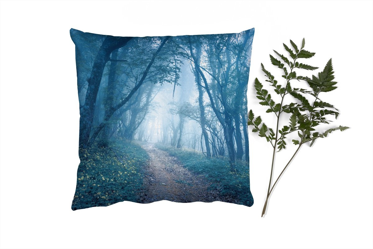 PillowMonkey Sierenkussen Bomen Natuur Mist 60x60 cm