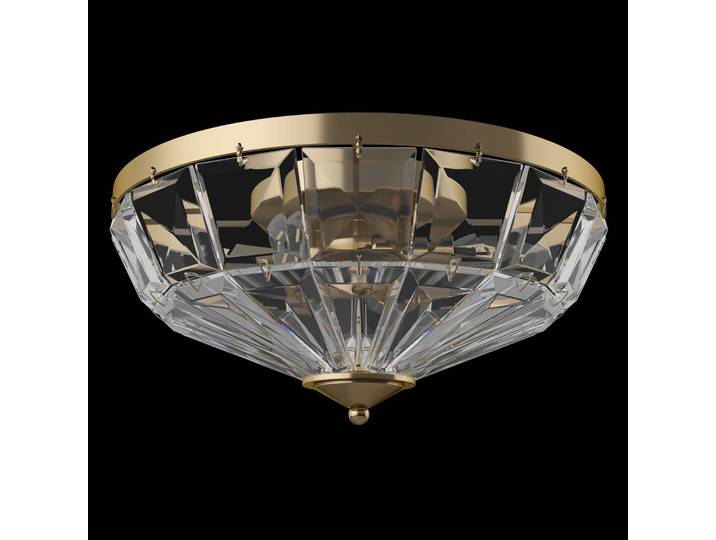 Maytoni Deckenleuchte Facet, dimmbar, messing / gold, für Wohn- / Esszimmer, Glas, Modern