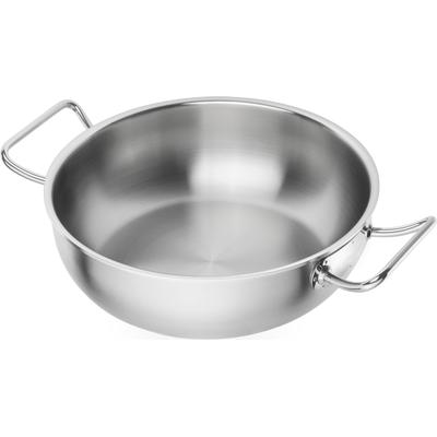 Wok ZWILLING "Pro", silber (silberfarben), B:39,5cm H:10cm L:39,5cm Ø:30cm, Pfannen, Wok, Induktionsgeeignet