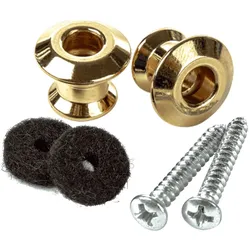 Dunlop Straplok Strap Button Set gold - Endpin