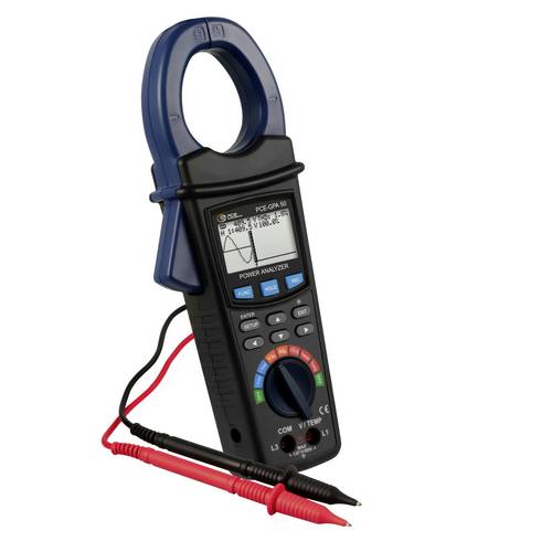PCE Instruments Leistungsmesszange PCE-GPA 50 bis 2000 A|TRMS Messung|Oberwellenanalyse|1 & 3 Phasen|Datenlogger uvm