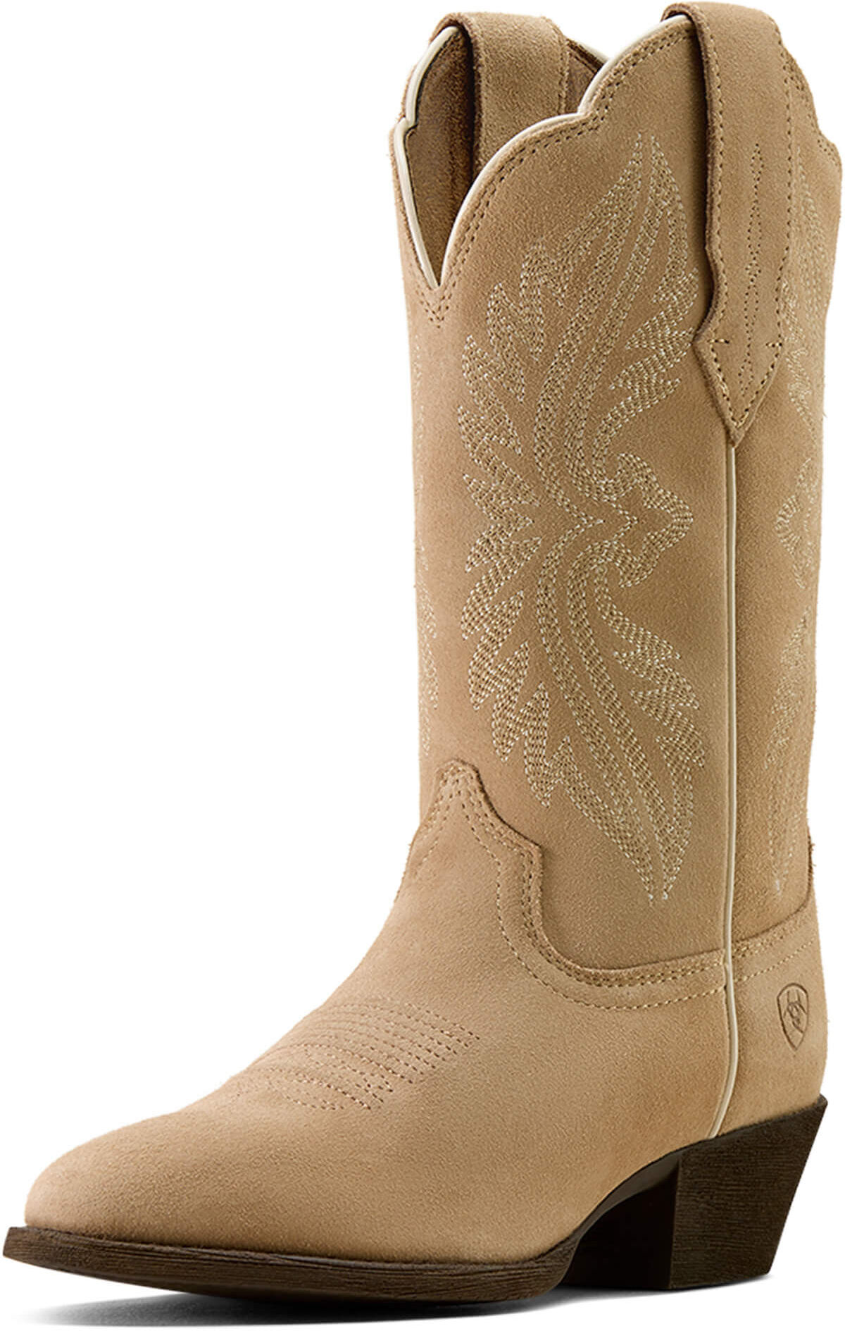 Women's Heritage StretchFit R Toe Cowgirl Boots in Truly Taupe, Size: 7 C / Wide by Ariat