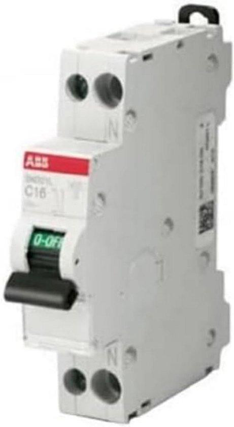 Automatische Zekering 1P+N C6 4,5kA voor Kastmontage