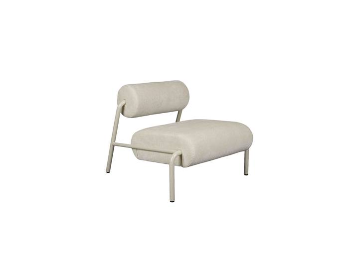 Zuiver Lekima Lounge Chair Eisen/Polyester Beige