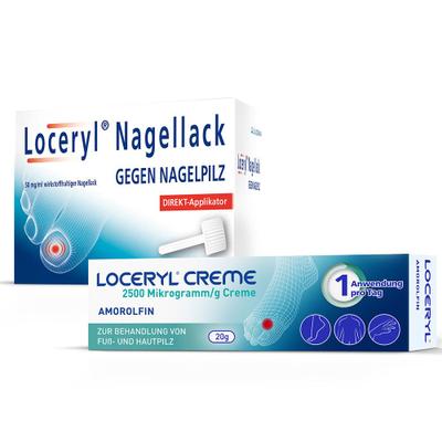 Loceryl Nagellack gegen Nagelpilz mit DIREKT-Applikator + Creme 1 St Kombipackung