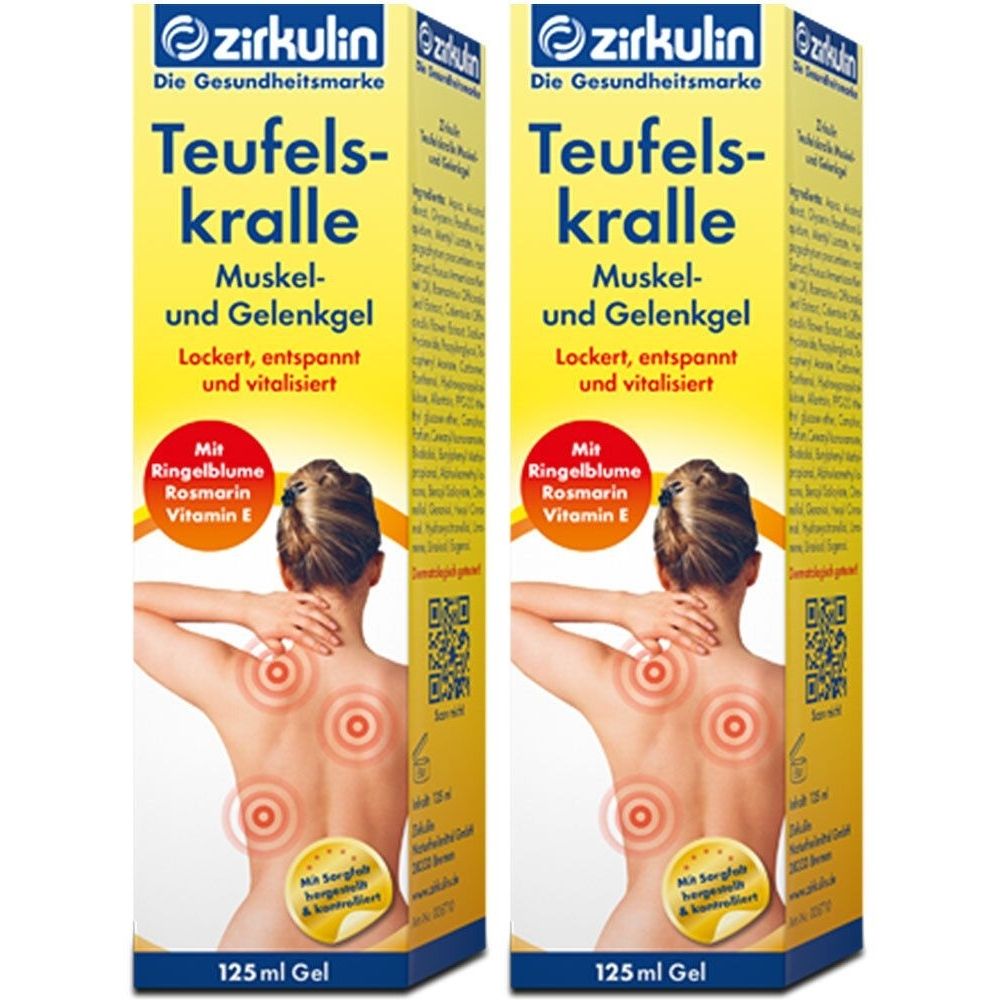 Zirkulin Teufelskralle Muskel- und Gelenkgel 2x 2x125 ml Gel