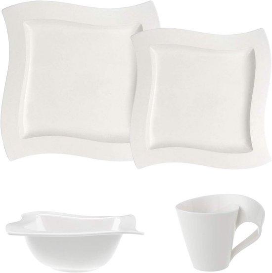 Famanu Starterset Geschirr für 2 Personen 8-teilig Modernes Design