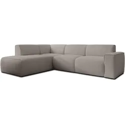 ECKSOFA L Form Didim Beige 292/220/78 cm – großes Sofa stilvoll & bequem L