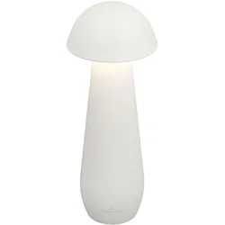 MODENA Akku-Tischleute - Pilzlampe 21 cm weiß