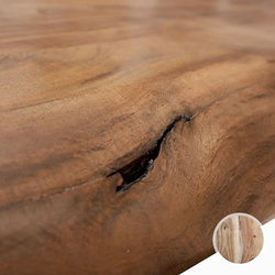 SIT Tops & Tables Esstisch Massivholz Poseidon 5,6 cm / 180x100 cm / Eisen antikschwarz