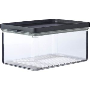 Mepal Aufschnittbox Omnia Kühlschrankdose Käse, aus Kunststoff, 2 Liter, transparent / schwarz, luftdicht
