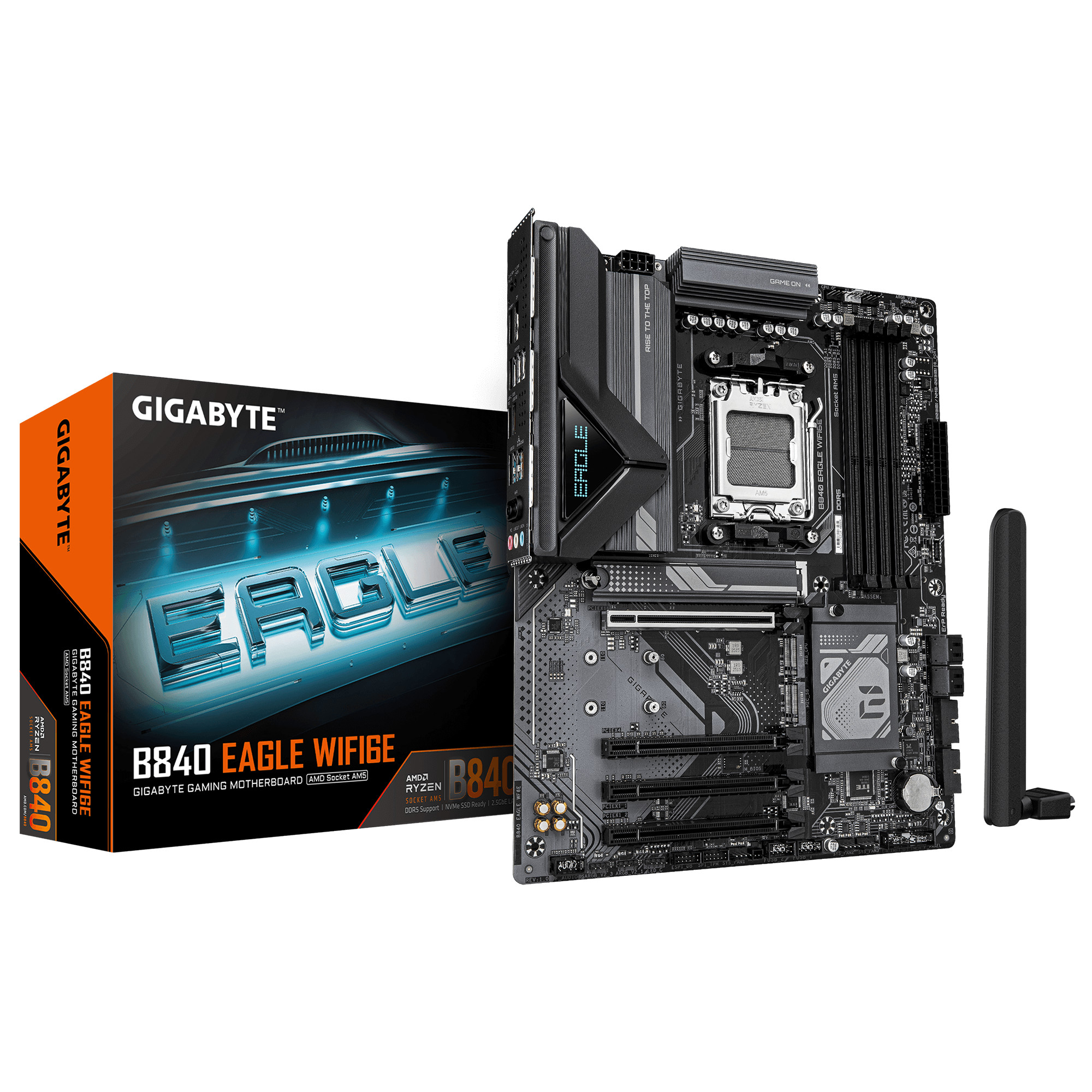 GIGABYTE B840 EAGLE WIFI6E ATX Mainboard Sockel AM5 HDMI/DP/M.2 B840 EAGLE WF6E