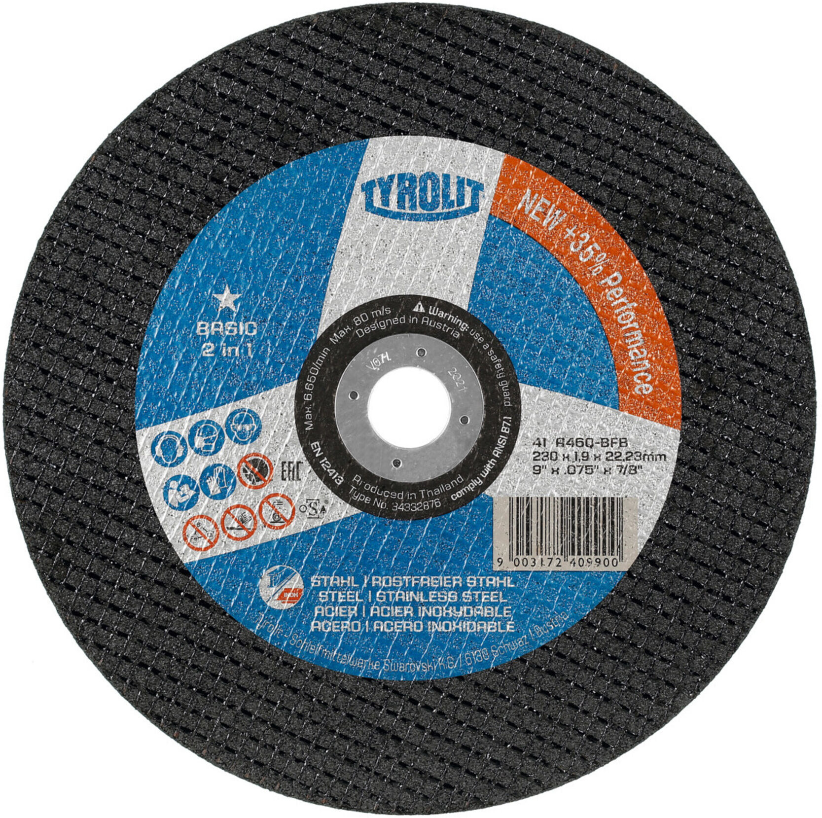 TYROLIT Trennscheibe Basic* EXTRA SCHMAL, Scheiben-Ø: 230 mm (34332876)