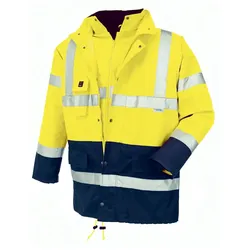 Warnschutz Winterparka "CALGARY" - 5XL - gelb/marine