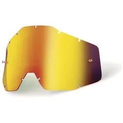 100%, Sportbrille, RC1/AC1/ST1 Replacement - Sheet Mirror Red Lens (Red), Rot