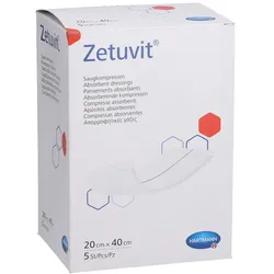 Zetuvit Saugkompressen Steril 20x40 cm 5 St