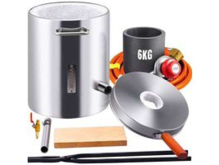 Four de Fusion - VEVOR - 6kg fonderie Four à Propane Fonderie Creuset en Graphite 1482℃ Métal