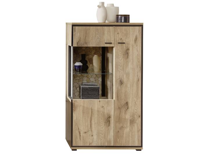 Wohn-Concept Ruben Vitrine Holzwerkstoff/Metall Viking