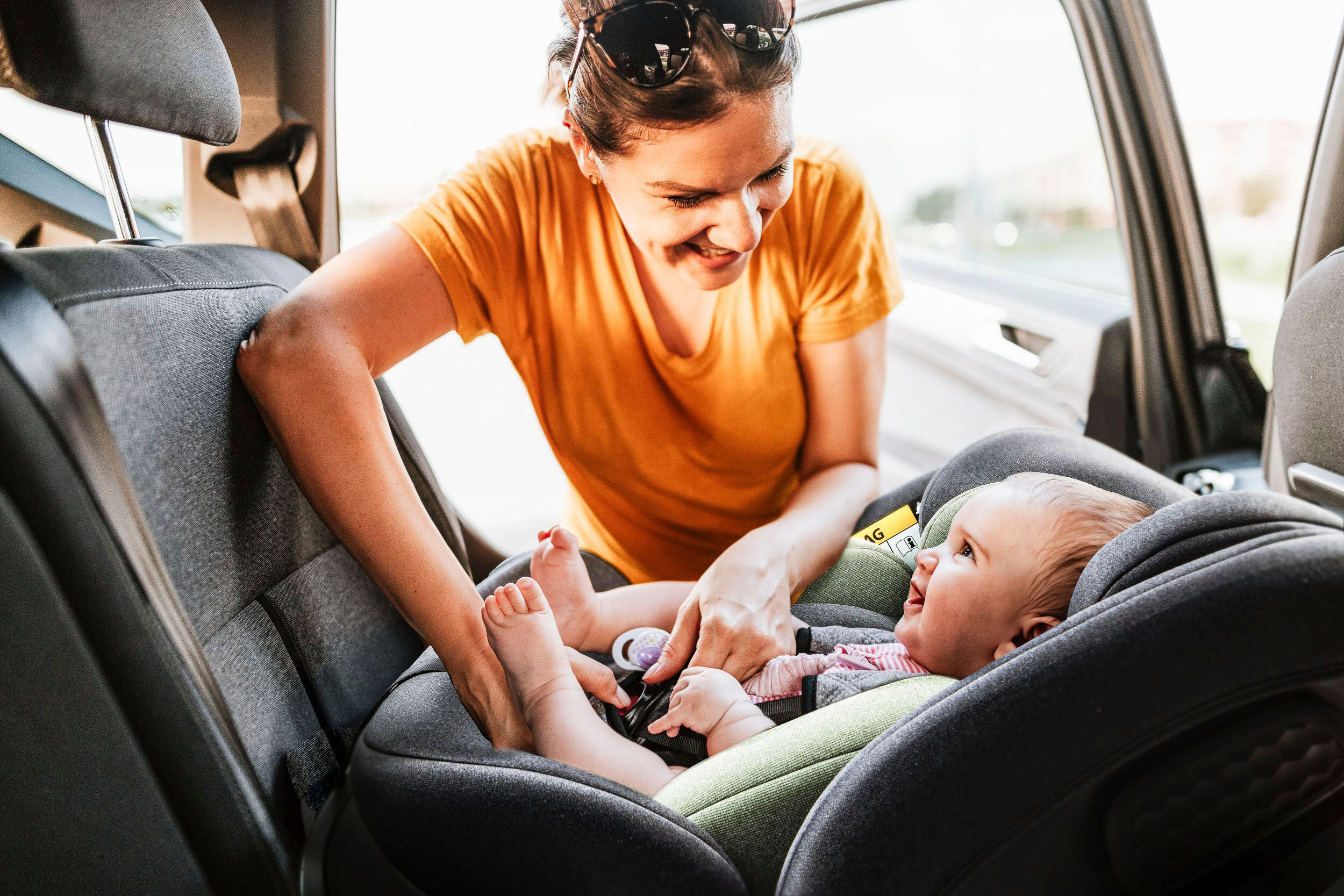 Autokindersitz BABYGO "Move 360 I Size", Baby, grau, Polyester, Kindersitze Autokindersitz, für Körpergröße von 40-150 cm