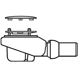 Villeroy & Boch Ablauf TempoplexPlus 92250061 Ø 90 mm, für Duschwanne, verchromt