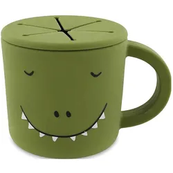 Trixie Baby, Kindergeschirr + Kinderbesteck, Silikon Snackbecher Dino