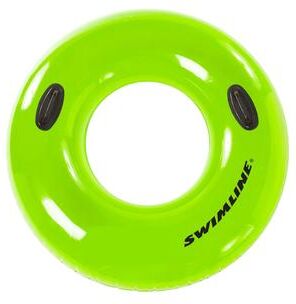 Swim Central "48"" Water Sports Inflatable Bright Green Swimming Pool Inner Tube Ring Float"