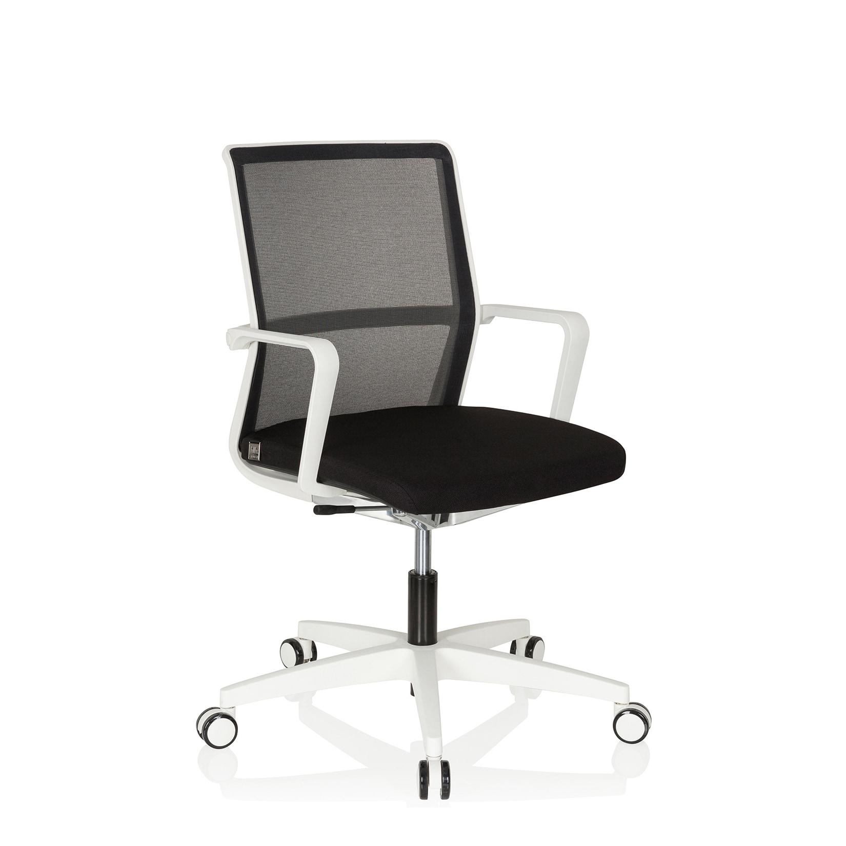 hjh OFFICE Profi Bürostuhl MOVE-TEC NET 3D W Stoff / Netzstoff mit Armlehnen