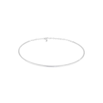 Kette ohne Anhänger ELLI "Halskette Elli Halskette Choker Cuff Basic It-Piece Blogger 925er Silber" Gr. 40, silber, Halsketten, Damen, ohne Stein, Silber 925 (Sterlingsilber)