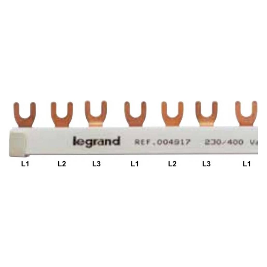 Legrand LEG 04918 Gabelkammschiene 3p Gerätezahl 19x3 TE12/1m (004918)