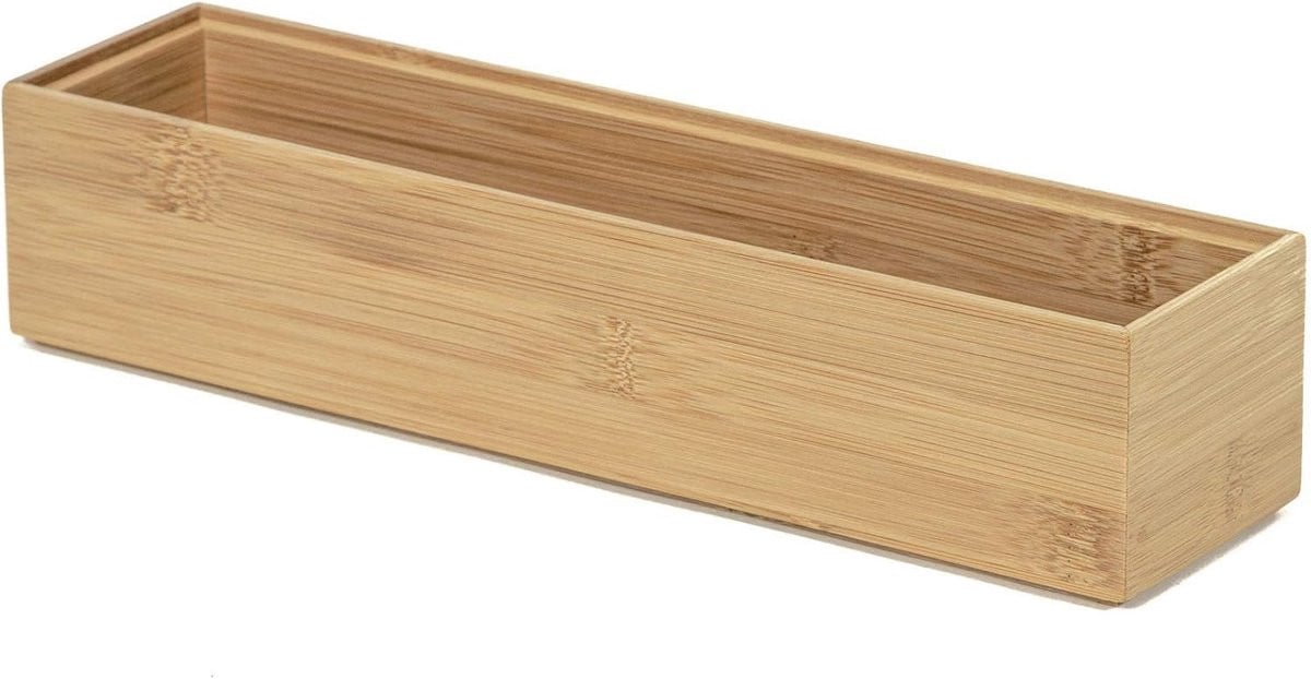 Houten Opbergdoos voor Sieraden en Accessoires van Bamboe - 30 x 7,5 x 6 cm