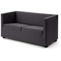 2-Sitzer Sofa Janis anthrazit grau, Designer Artefakt, 140x70x70 cm