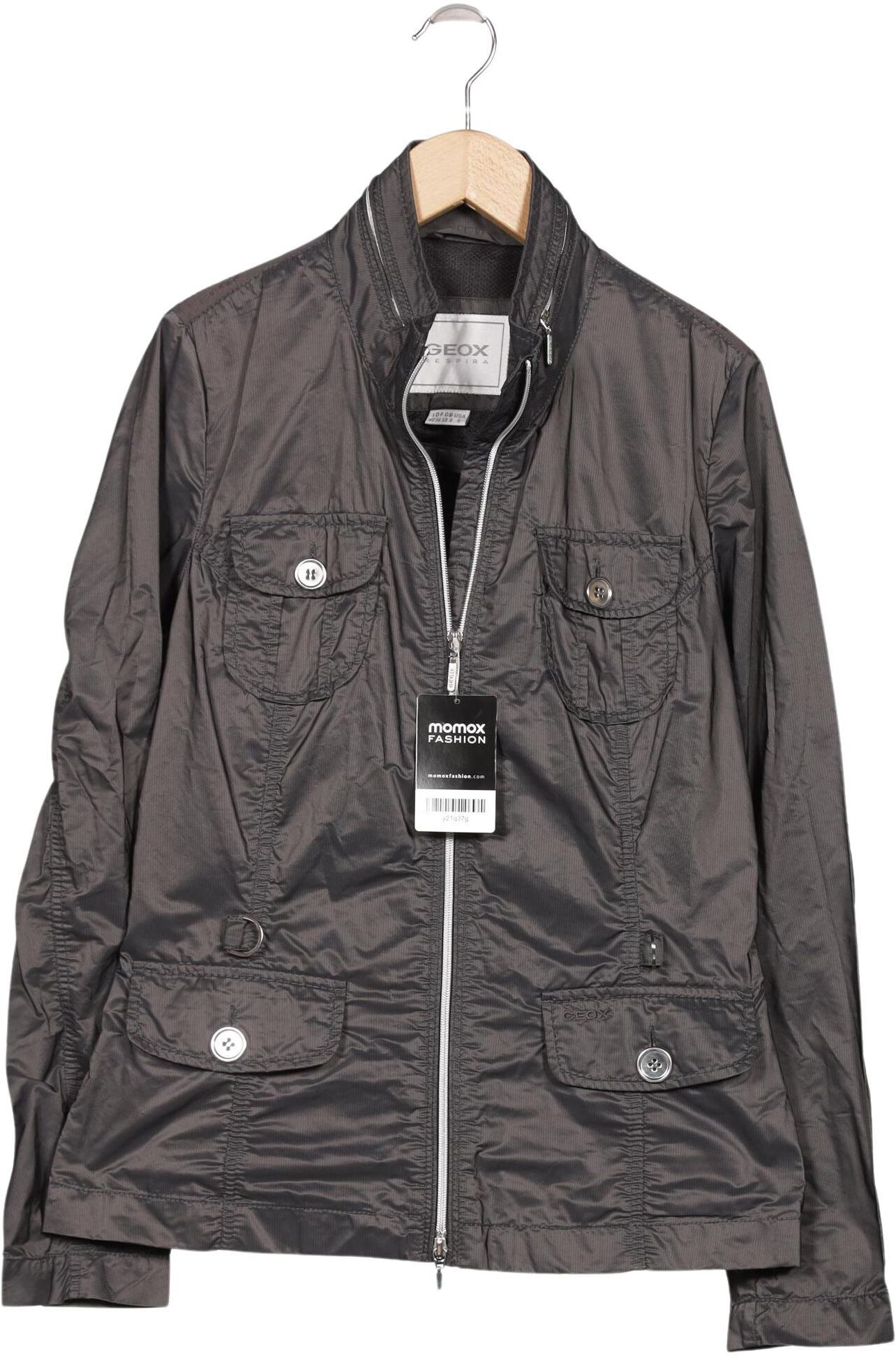 Geox Damen Jacke, Grau, Gr. EU 36, Synthetik - Second Hand