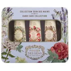 PANIER DES SENS Handcreme Set Lavendel, Rose u. Verbene 3x 30ml in Metallbox