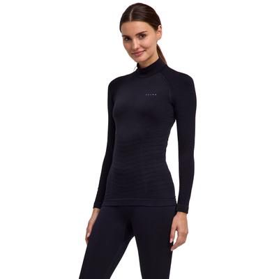 Langarmshirt FALKE "FALKE Langarmshirt", Damen, Gr. XS, schwarz (3000), Shirts Langarmshirt