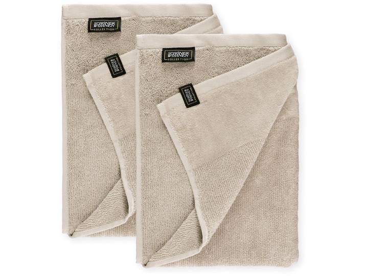 Duschtücher Sense , beige, B:70cm L:140cm, Frottee, Obermaterial: 100% Baumwolle, SCHÖNER WOHNEN-KOLLEKTION, Handtücher, Duschtücher, mit Velourborte, hautschmeichelnde Airtouch Qualität, super weich