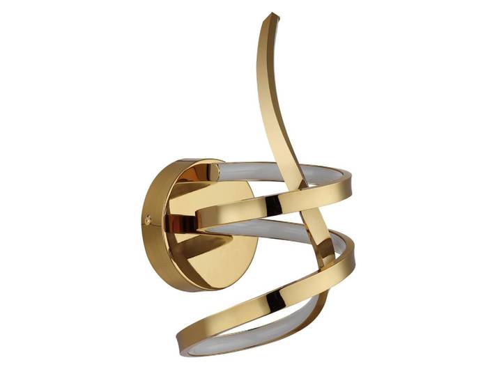 LED-Deckenleuchte Iduna Weiß Goldfarben D: 16 cm