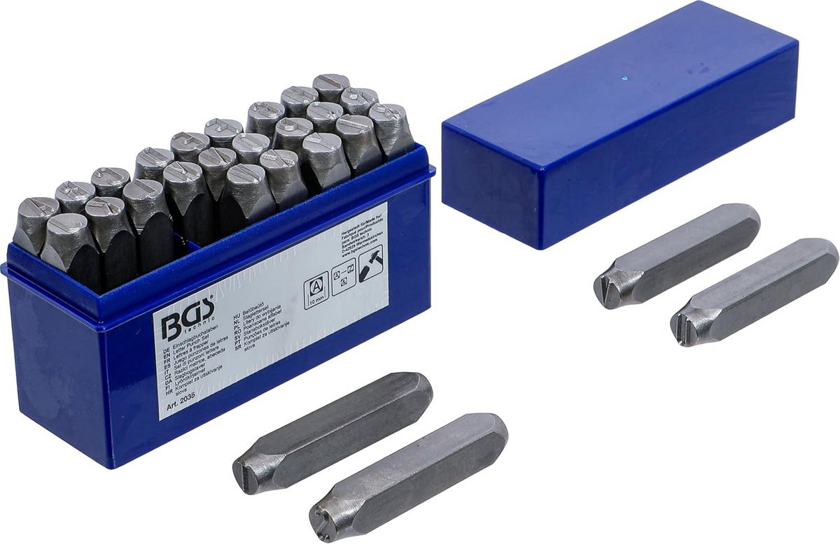 Slagletterset 10 mm voor metaal en staal