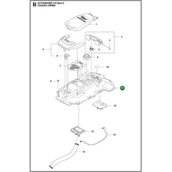 Original Husqvarna Elektronikgehäuse oben (Chassis) für Automower 305 (ab 2020) 310 Mark II und 315 Mark II