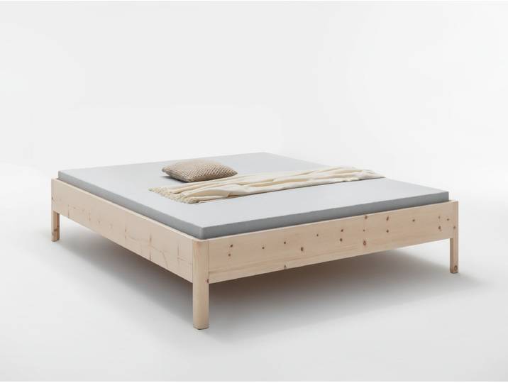preiswertes, Zirbenbett Elin Basic ohne Lehne, 200x90cm, original S dtiroler Zirbe massiv, Rahmenst rke 3cm