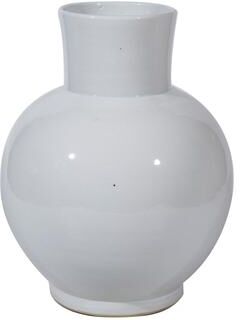 Legend of ASIA 12 in H Busan White Balloon Jar Small Porcelain