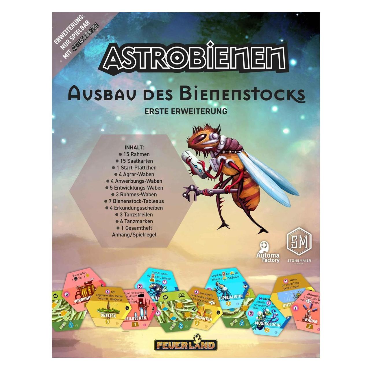 Feuerland Astrobienen: Ausbau des Bienenstocks (DE) (Deutsch, 1 - 5 Spieler) (FEU31039)