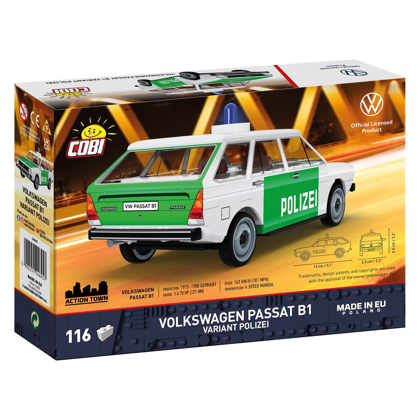 Cobi Volkswagen Passat B1 Polizei - Massstab 1:35 (24645)