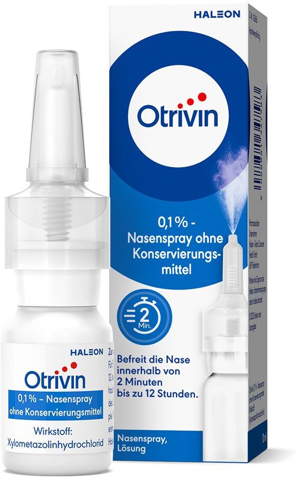 Otrivin® 0,1% Nasenspray ohne Konservierung 10 ml 10 ml Nasenspray