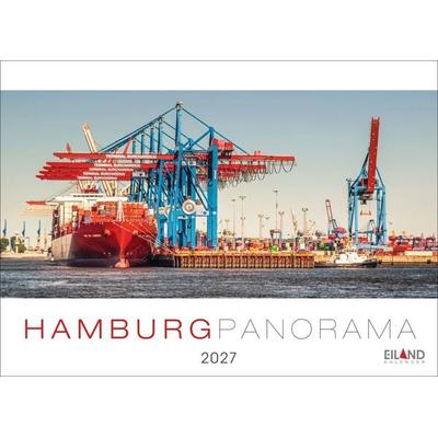 Hamburg Panorama-Postkartenkalender 2027