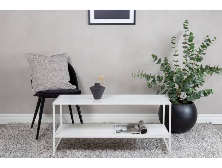 Beistelltisch Lichtberg - Schlichtes Design in Weiß - Weiß - Luxusbetten24