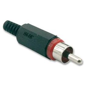 Lumberg RCA Connector Male in White (XSTO 1 WIT)